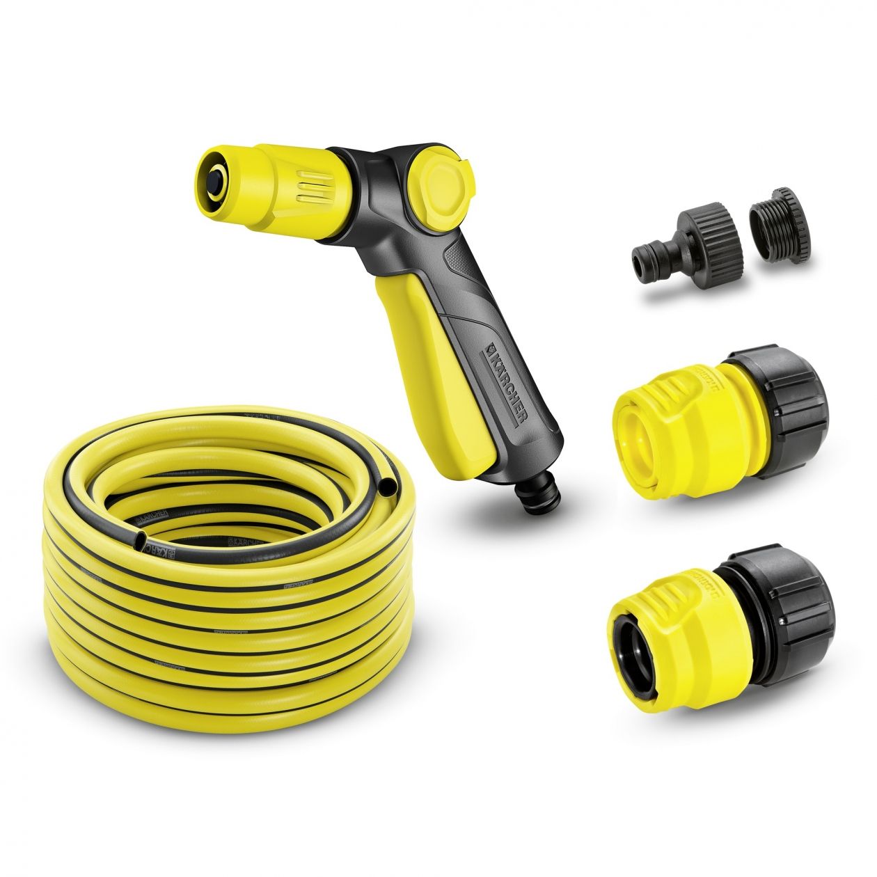 Садовый шланг трехслойный Karcher PrimoFlex, 1/2, 20 м + пистолет + коннекторы