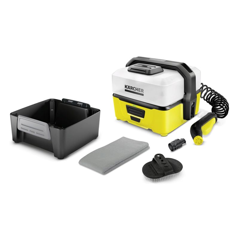 Портативная мойка Karcher Mobile Outdoor Cleaner (OC 3 Pet), с комплектом для очистки животных